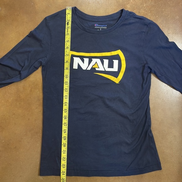 NAU North Arizona University ladies long sleeve Navy T-shirt - Size Small - Picture 4 of 6